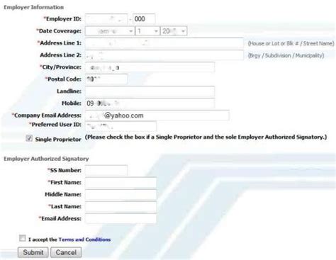 sss web registration for employer form|my sss employer.